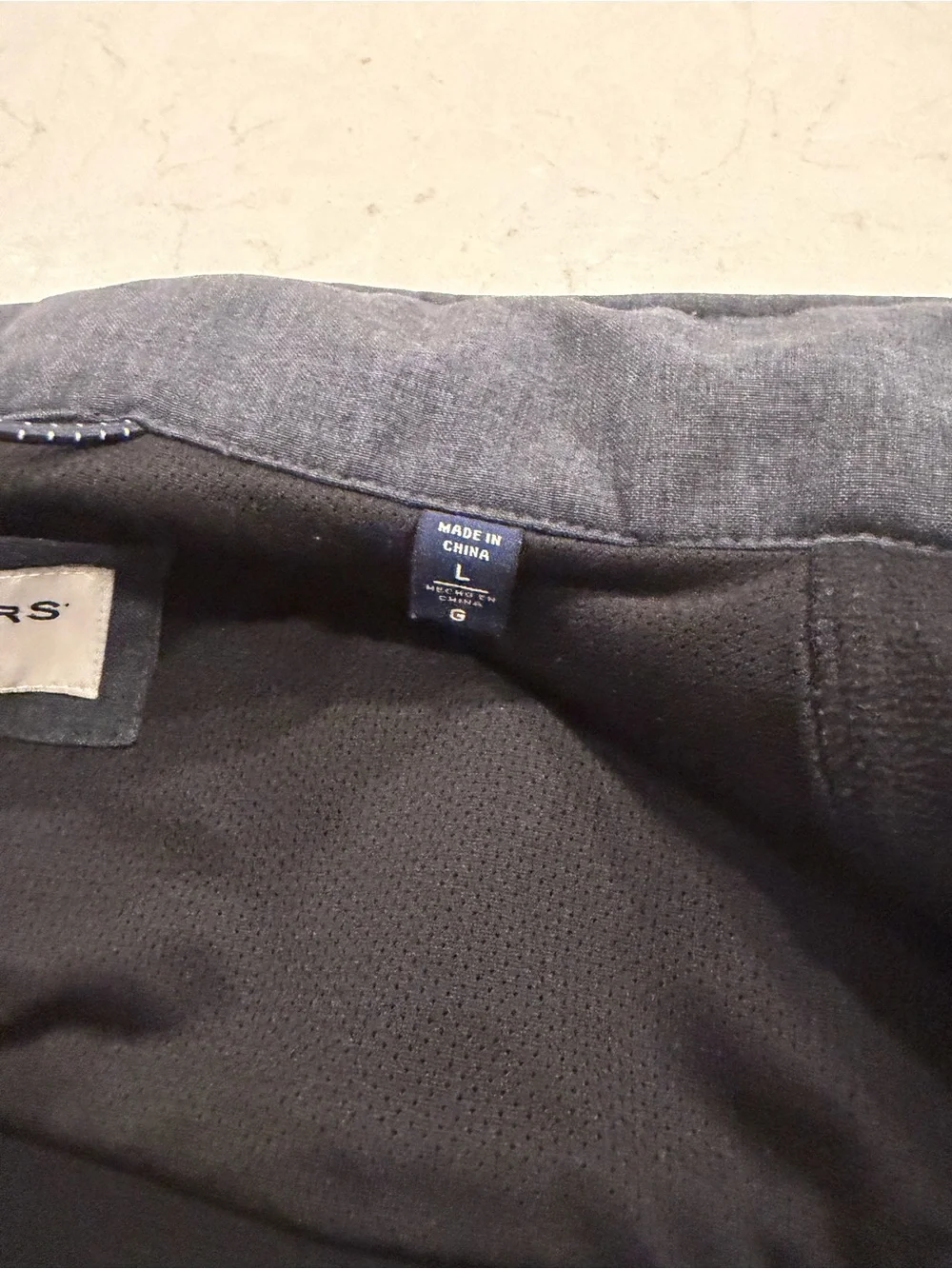 Dockers Men's Charcoal Zip-Front Lightweight Jacket